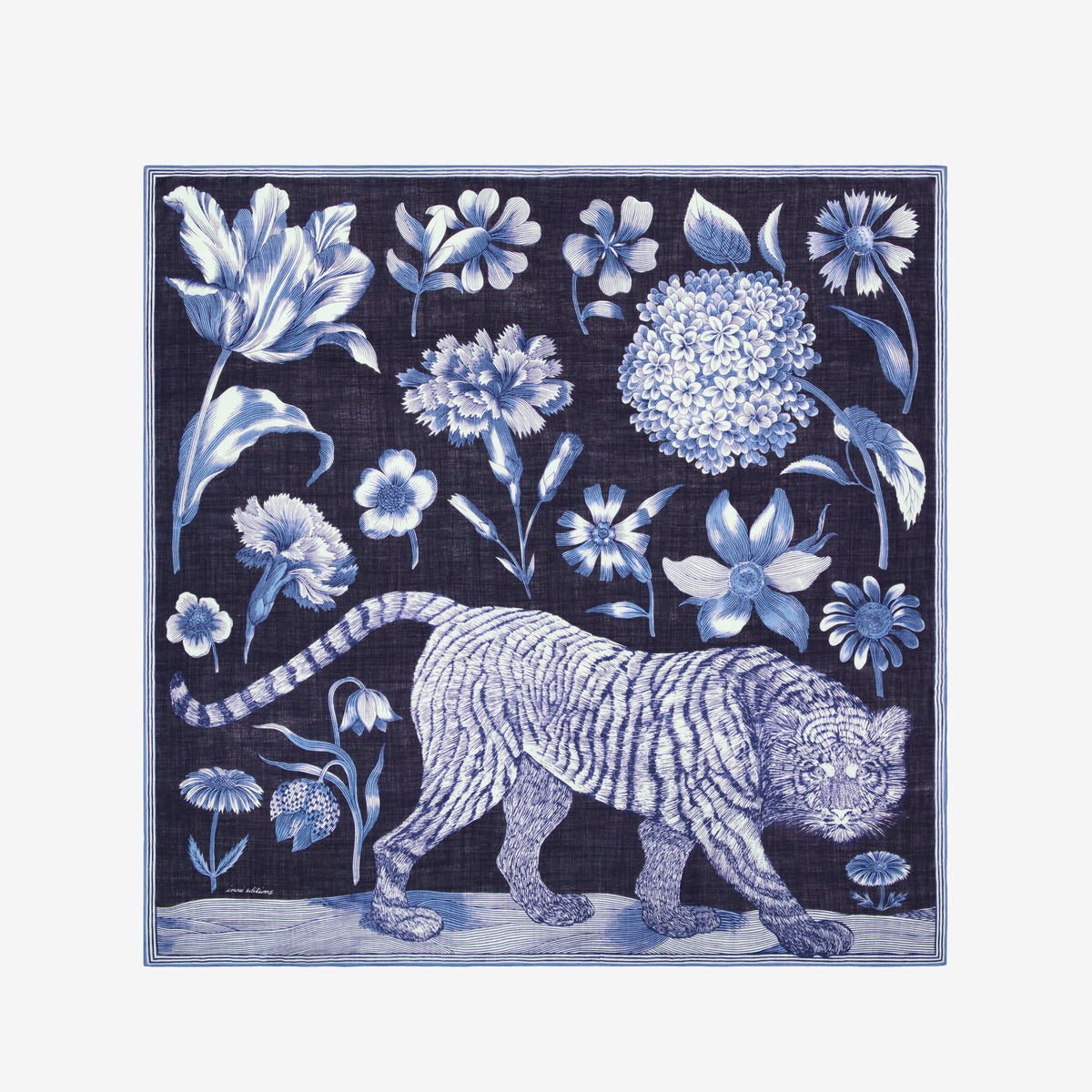 Inoui Editions Square 130 Gustav Blue Scarf-Inoui Editions-Thistle Hill