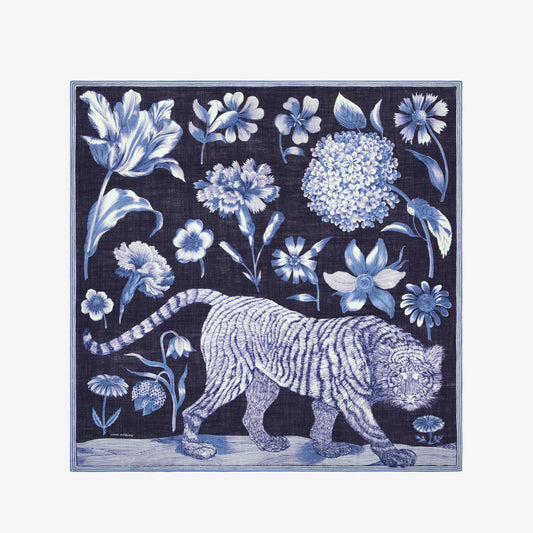 Inoui Editions Square 130 Gustav Blue Scarf-Inoui Editions-Thistle Hill
