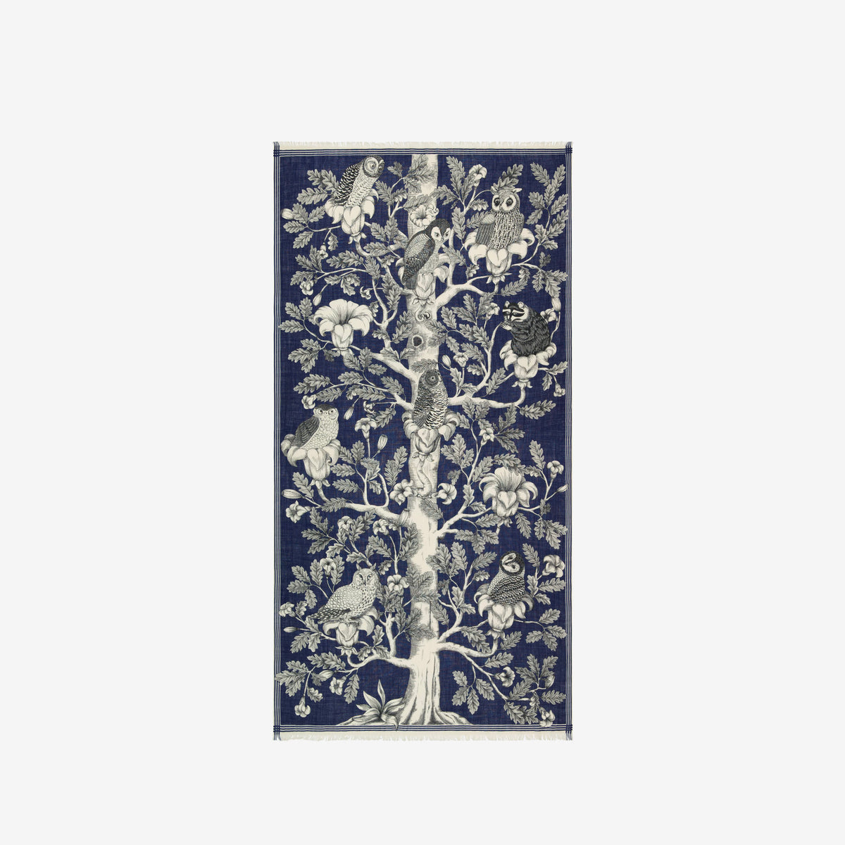 Inoui Editions Scarf 100 Archimede Navy Scarf-Inoui Editions-Thistle Hill