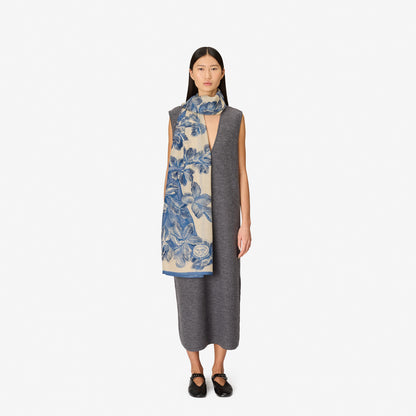 Inoui Editions Scarf 100 Arboris Blue-Inoui Editions-Thistle Hill