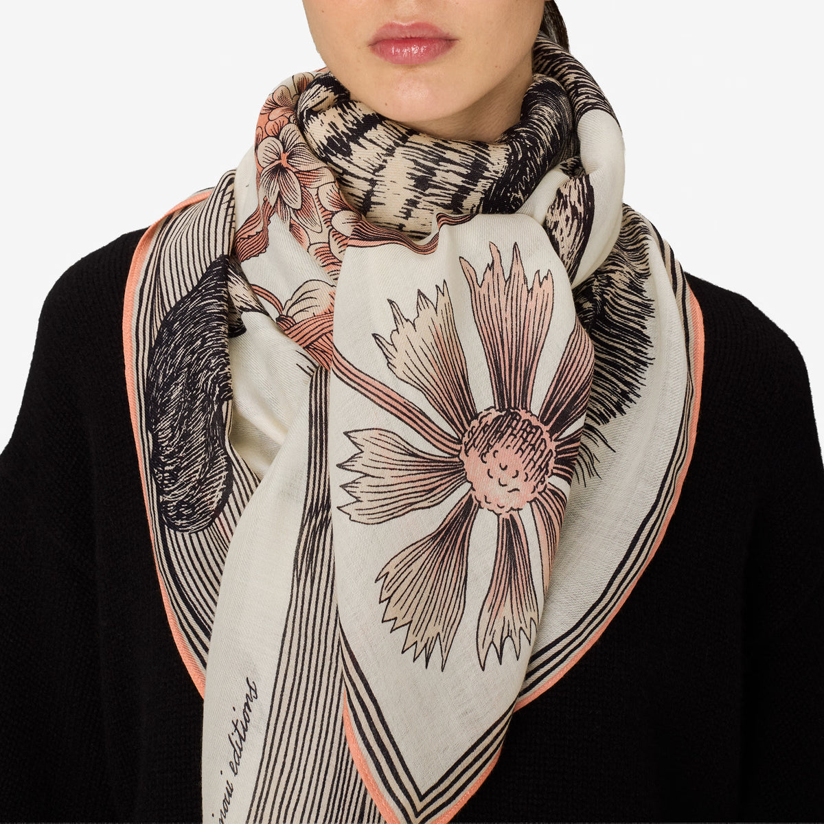Inoui Editions Square 130 Gustav Powder Scarf-Inoui Editions-Thistle Hill