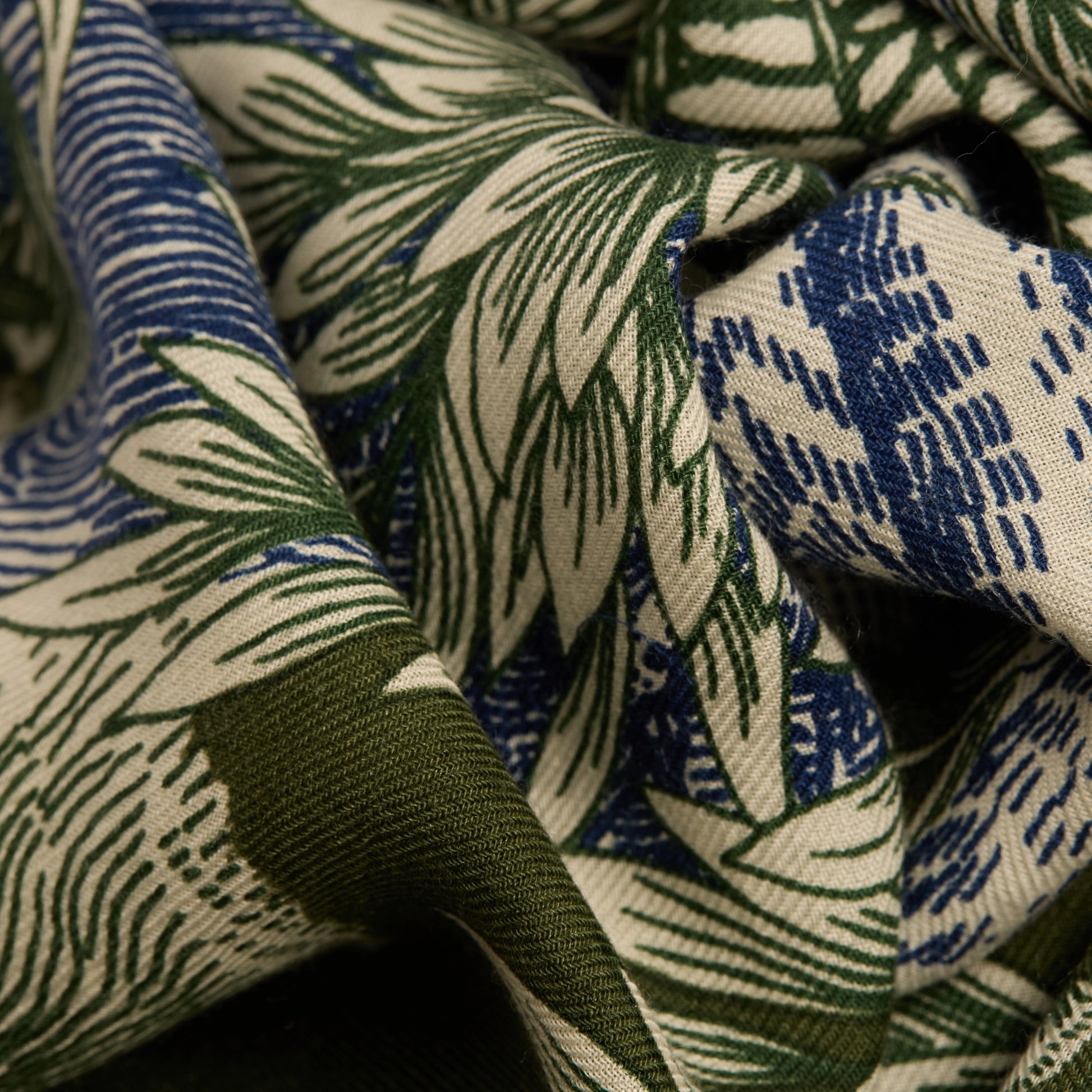 Inoui Editions Scarf 100 Wool Silk Piranesi Khaki-Inoui Editions-Thistle Hill