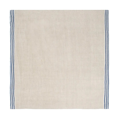 Alsace Natural & Blue Napkins Set of 4-Thistle Hill-Thistle Hill