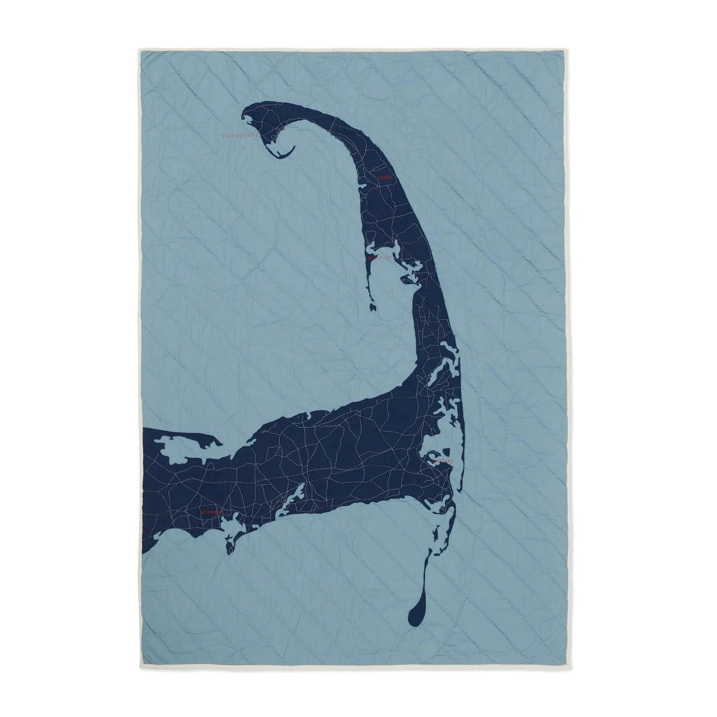 Cape Cod Quilt Steel Blue & Navy-Haptic Lab-Thistle Hill