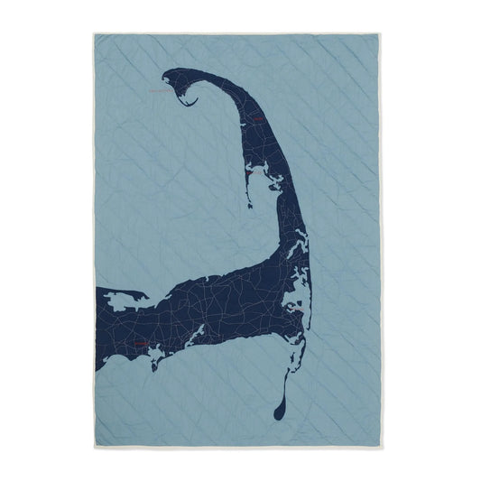 Cape Cod Quilt Steel Blue & Navy-Haptic Lab-Thistle Hill