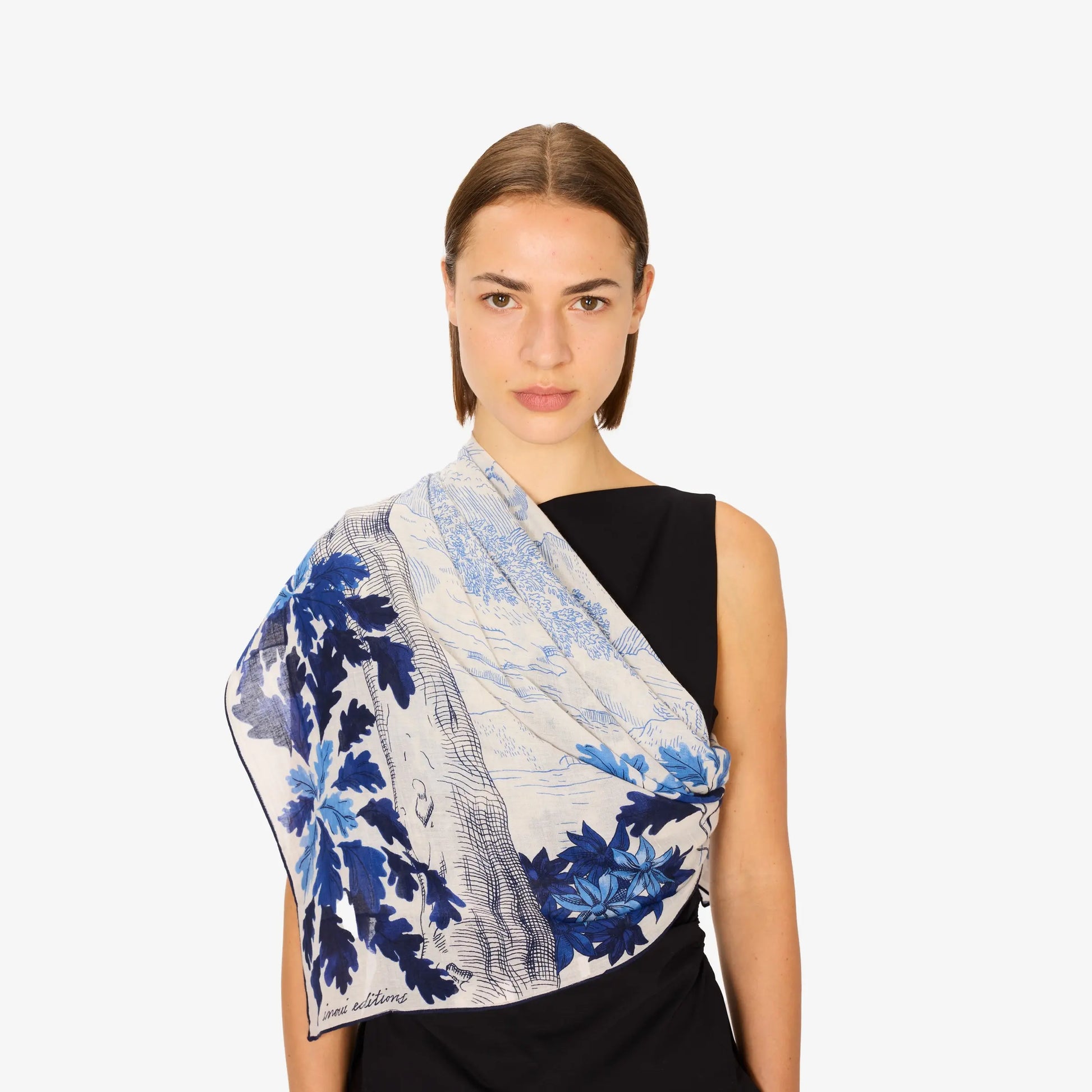 Inoui Editions Scarf 100 Amboise Blue-Inoui Editions-Thistle Hill