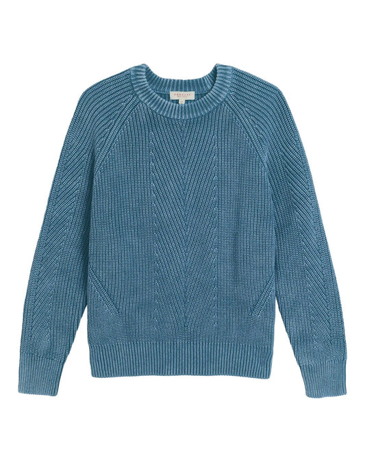 Demylee Chelsea Washed Cotton Sweater Denim-Demylee-Thistle Hill