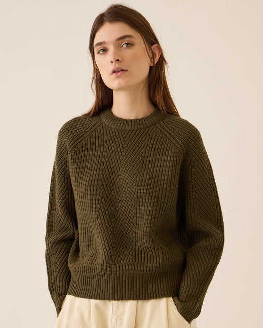 Demylee Chelsea Lambswool Sweater Loden-Demylee-Thistle Hill