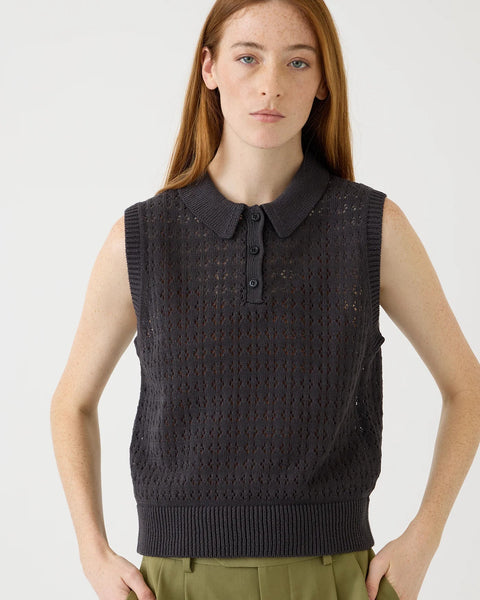DEMYLEE - 新品★DEMYLEE Elu V Neck Vest ベスト ロンハーマン Demylee Cindy Crotchet Cotton Linen Polo Shadow – Thistle Hill