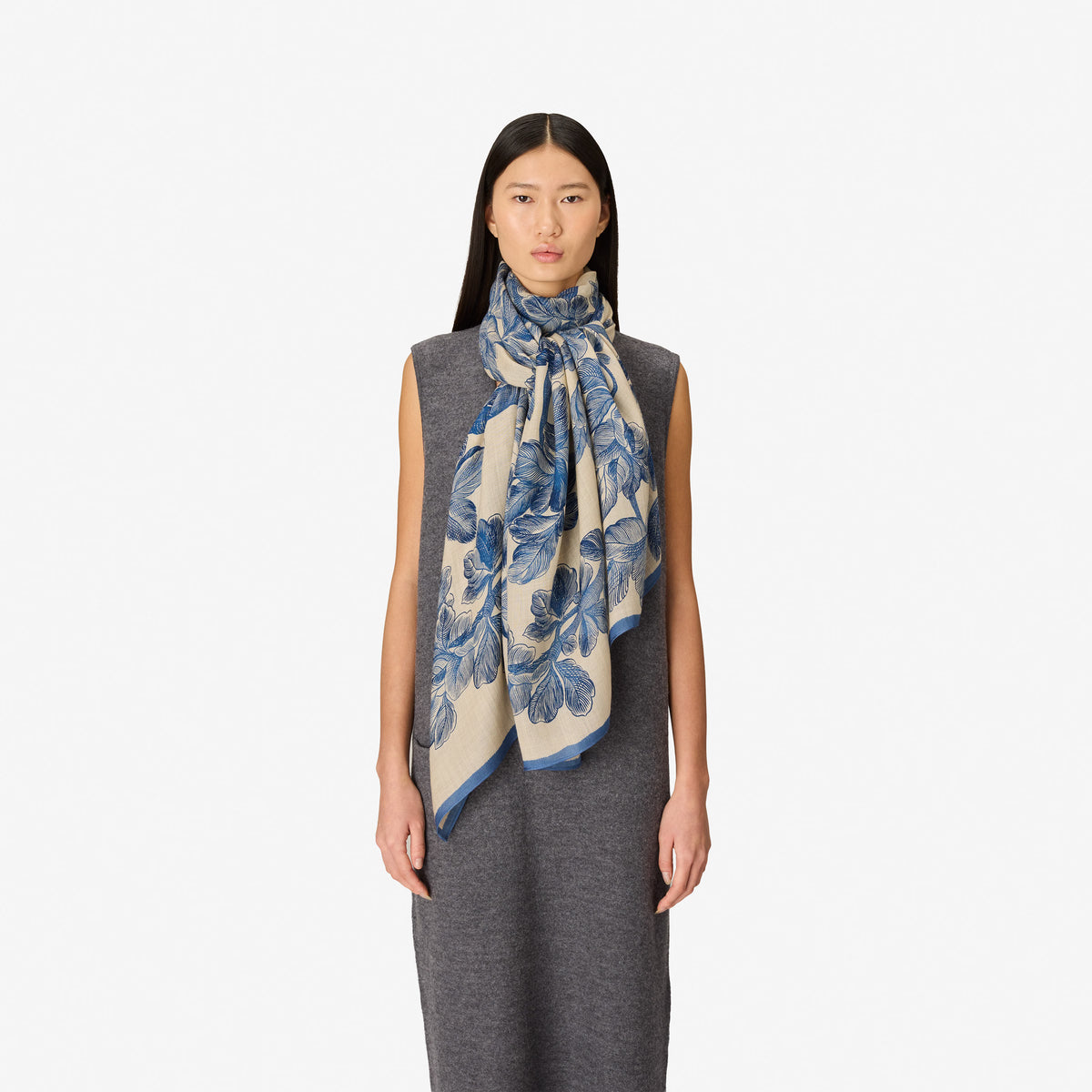 Inoui Editions Scarf 100 Arboris Blue-Inoui Editions-Thistle Hill