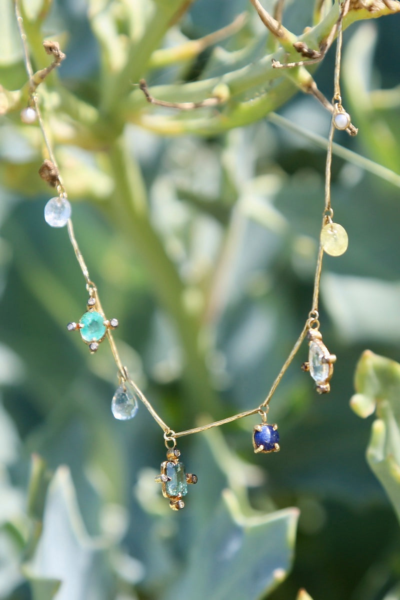 5 Octobre Angie Blue Necklace-5 Octobre-Thistle Hill