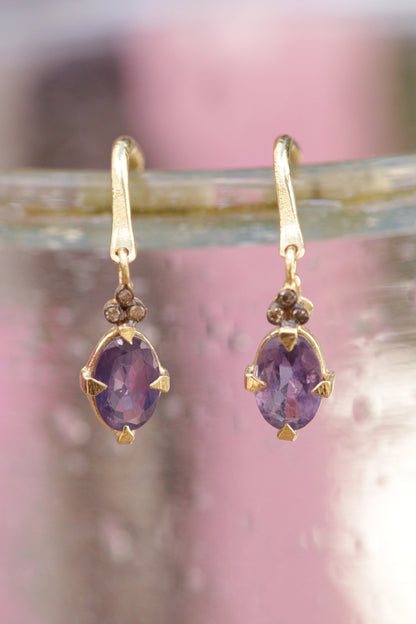 5 Octobre 67J Violet 2 Earrings-5 Octobre-Thistle Hill