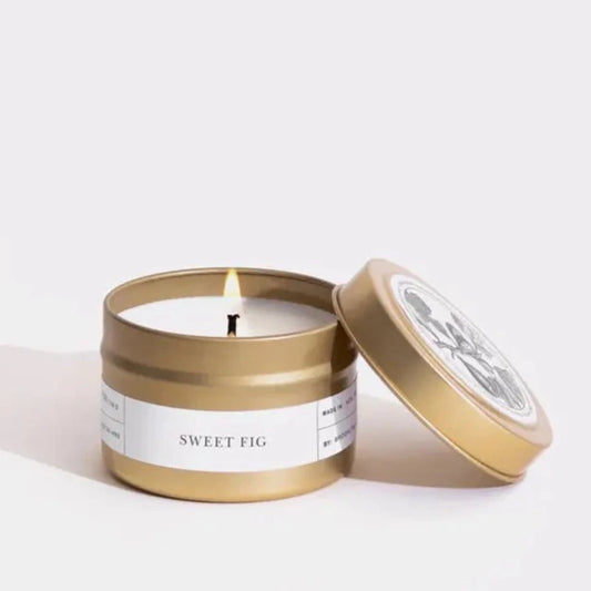 Brooklyn Candle Studio Sweet Fig Gold Travel Candle