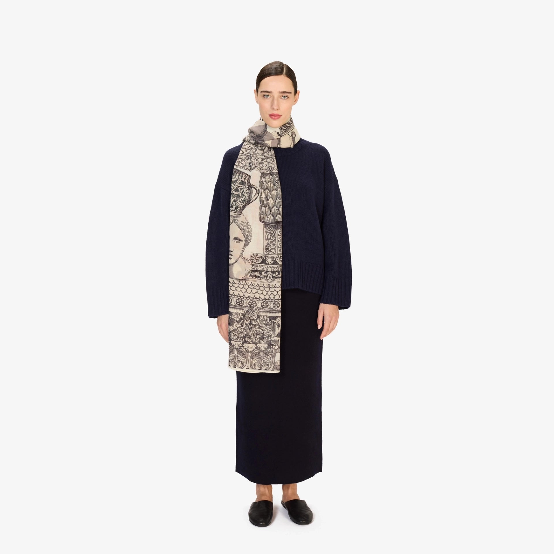 Inoui Editions Scarf 80 Archives White-Inoui Editions-Thistle Hill