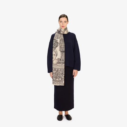 Inoui Editions Scarf 80 Archives White-Inoui Editions-Thistle Hill