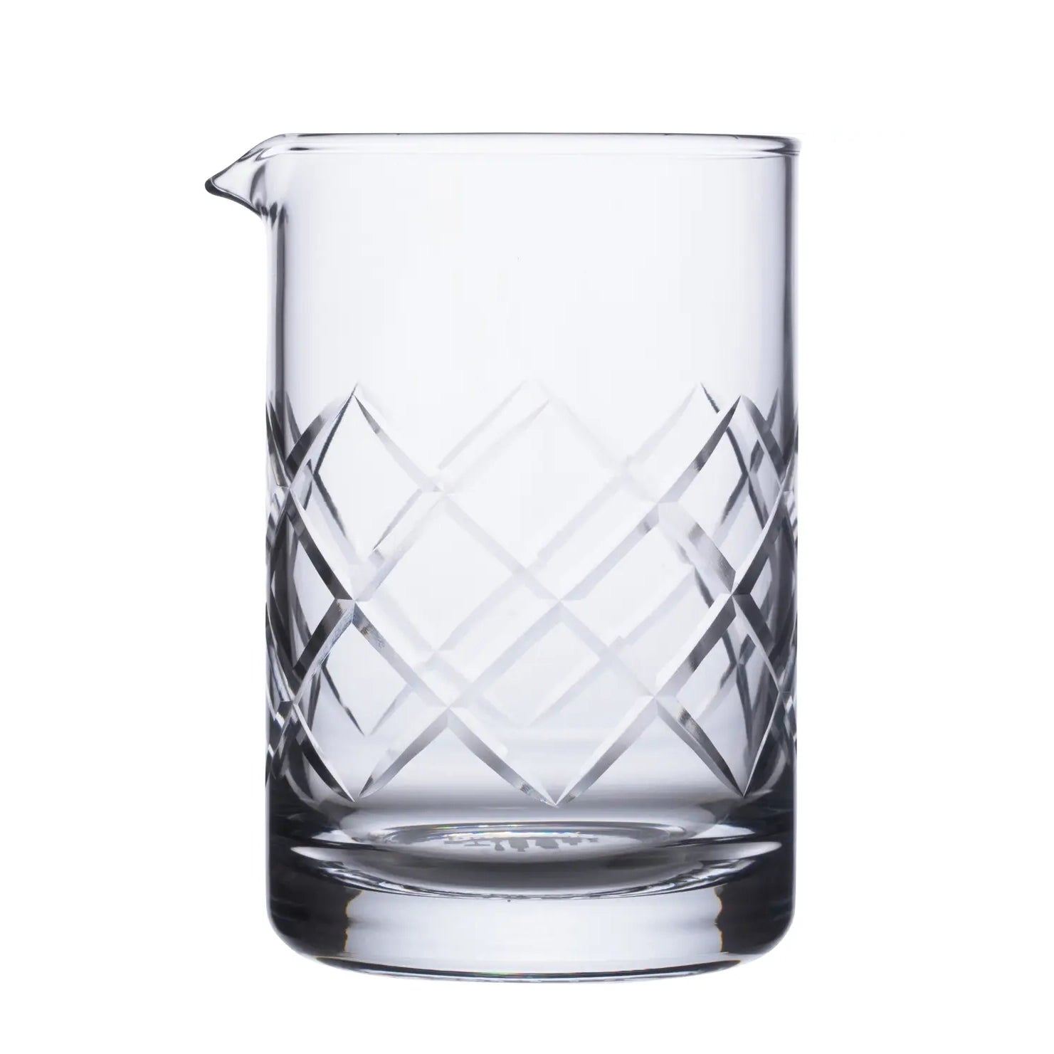 A Bar Above Craft Cocktail Mixing Glass Diamond Cut Pattern-Thistle Hill-Thistle Hill