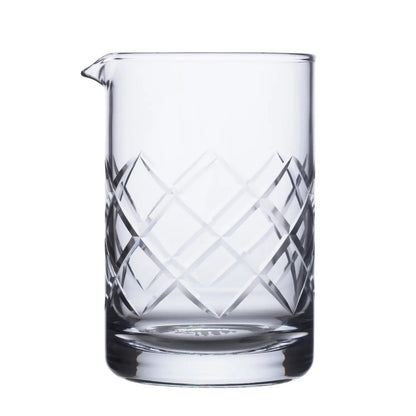 A Bar Above Craft Cocktail Mixing Glass Diamond Cut Pattern-Thistle Hill-Thistle Hill