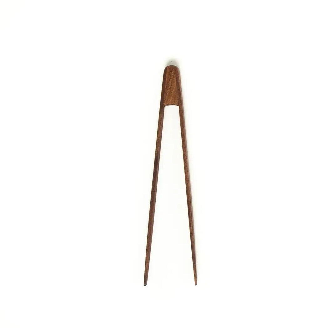 Medium Walnut Wood Tongs-JBrody & Co.-Thistle Hill