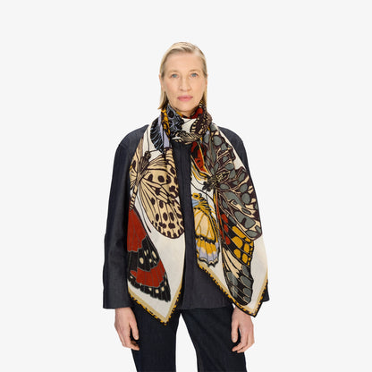 Inoui Editions Scarf 70 Papillons White-Inoui Editions-Thistle Hill