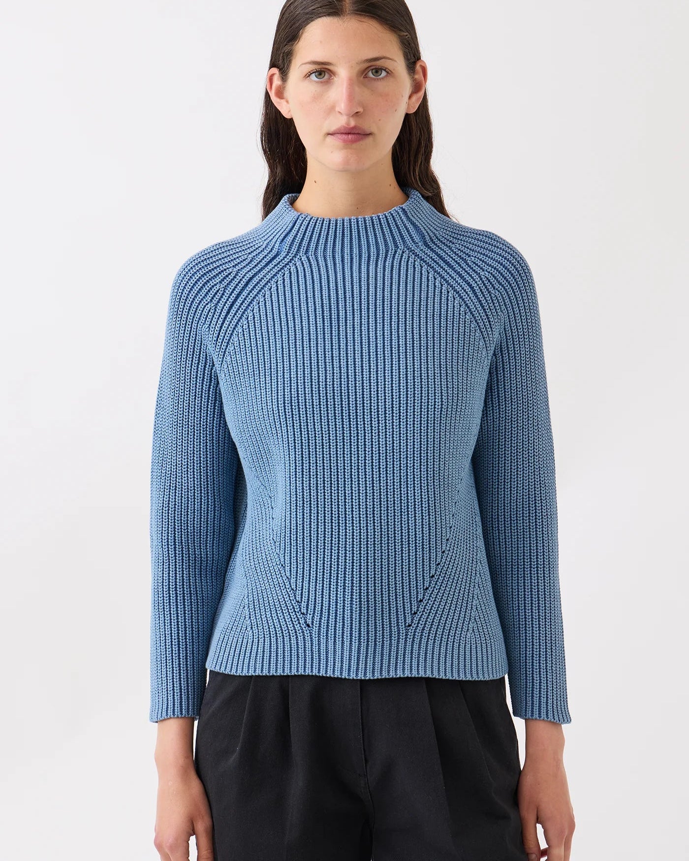 Demylee Daphne Washed Cotton Sweater Denim-Demylee-Thistle Hill