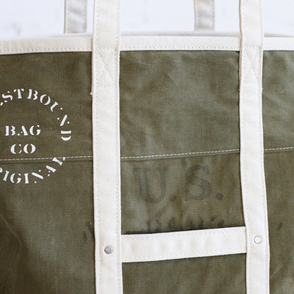 Forestbound 1940's Era Reclaimed Canvas Market Tote