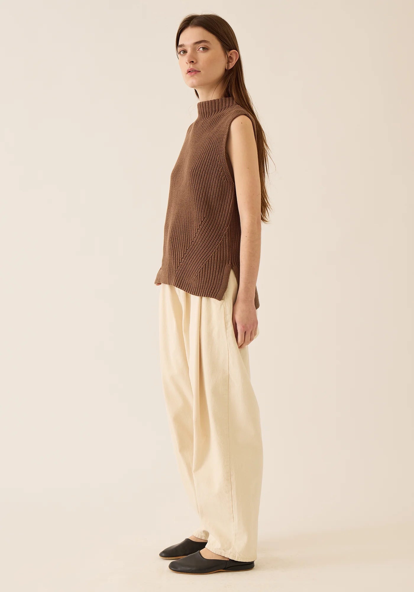 Demylee Delaney Cotton Vest Mocha-Demylee-Thistle Hill