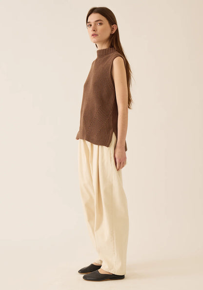 Demylee Delaney Cotton Vest Mocha-Demylee-Thistle Hill