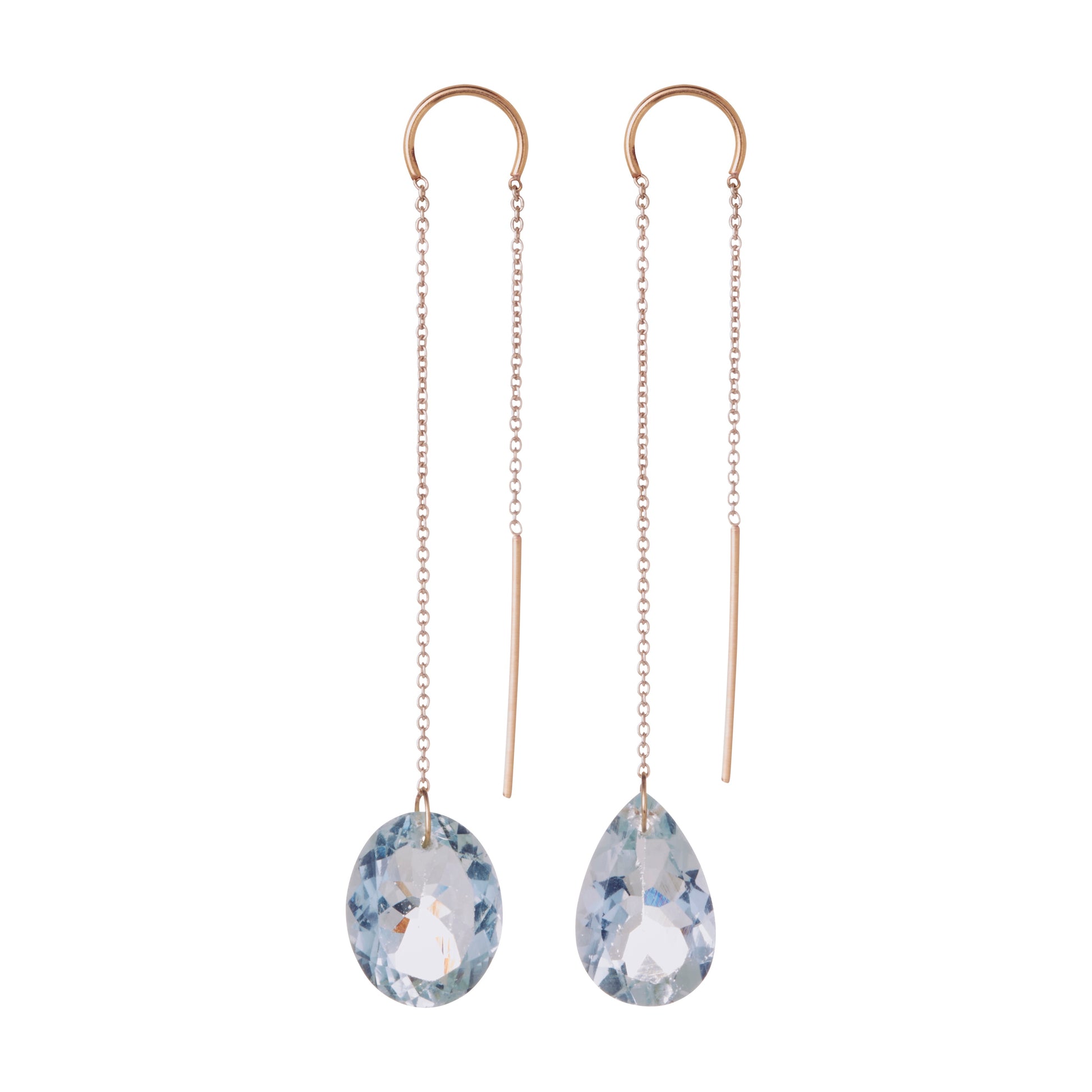 5 Octobre Tena Green Aquamarine Earrings-5 Octobre-Thistle Hill
