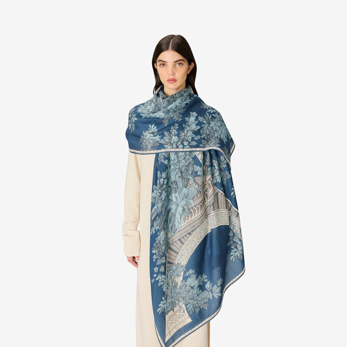 Inoui Editions Scarf 80 1889 Blue-Inoui Editions-Thistle Hill