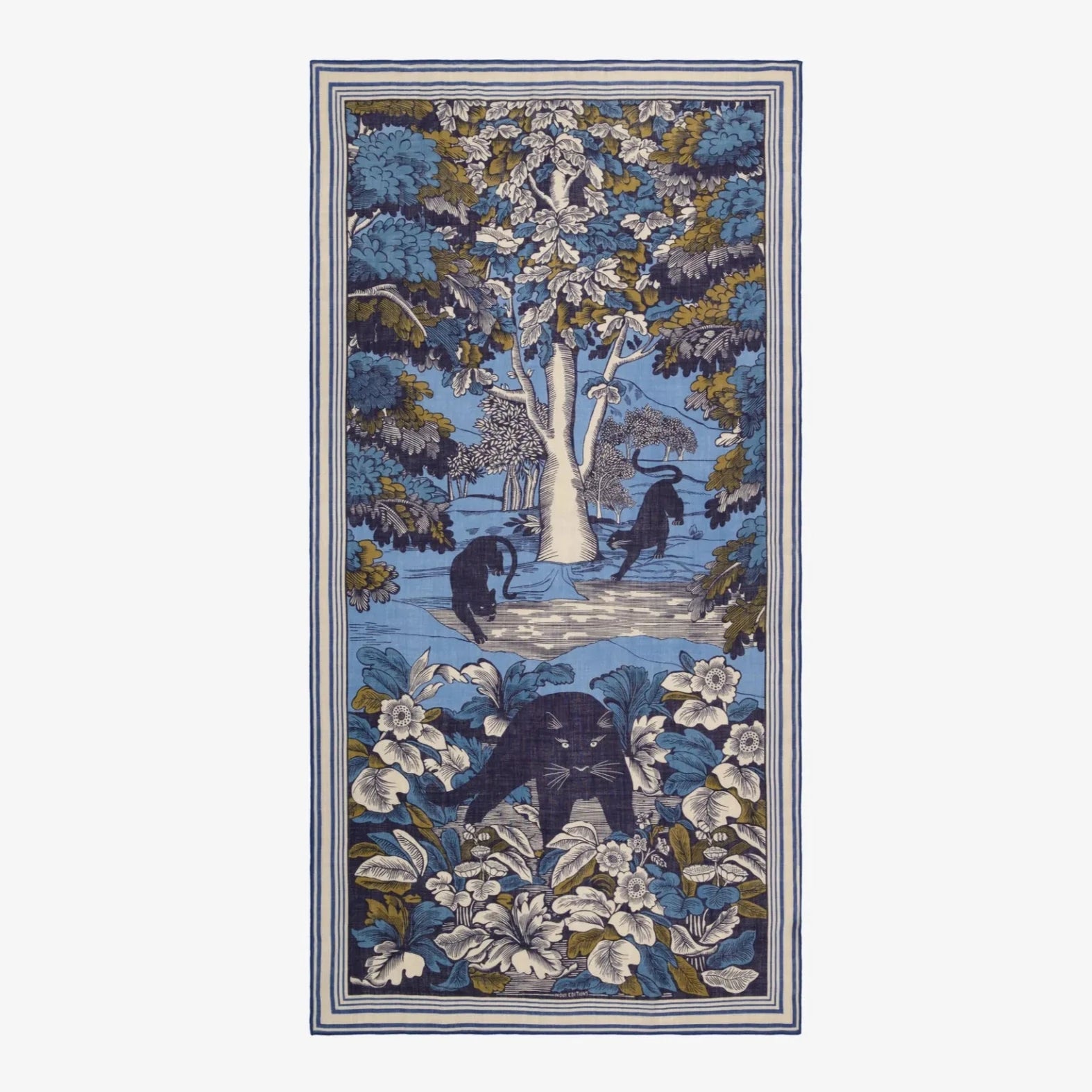 Inoui Editions Scarf 100 Panthere Blue-Inoui Editions-Thistle Hill