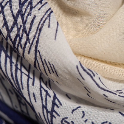 Inoui Editions Scarf 100 Balthazar Navy Blue Marine-Inoui Editions-Thistle Hill