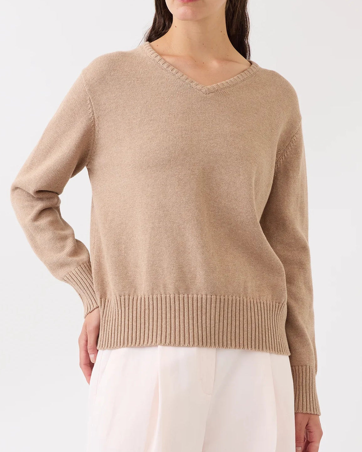 Demylee Elena Cotton Cashmere Sweater Cashew-Demylee-Thistle Hill