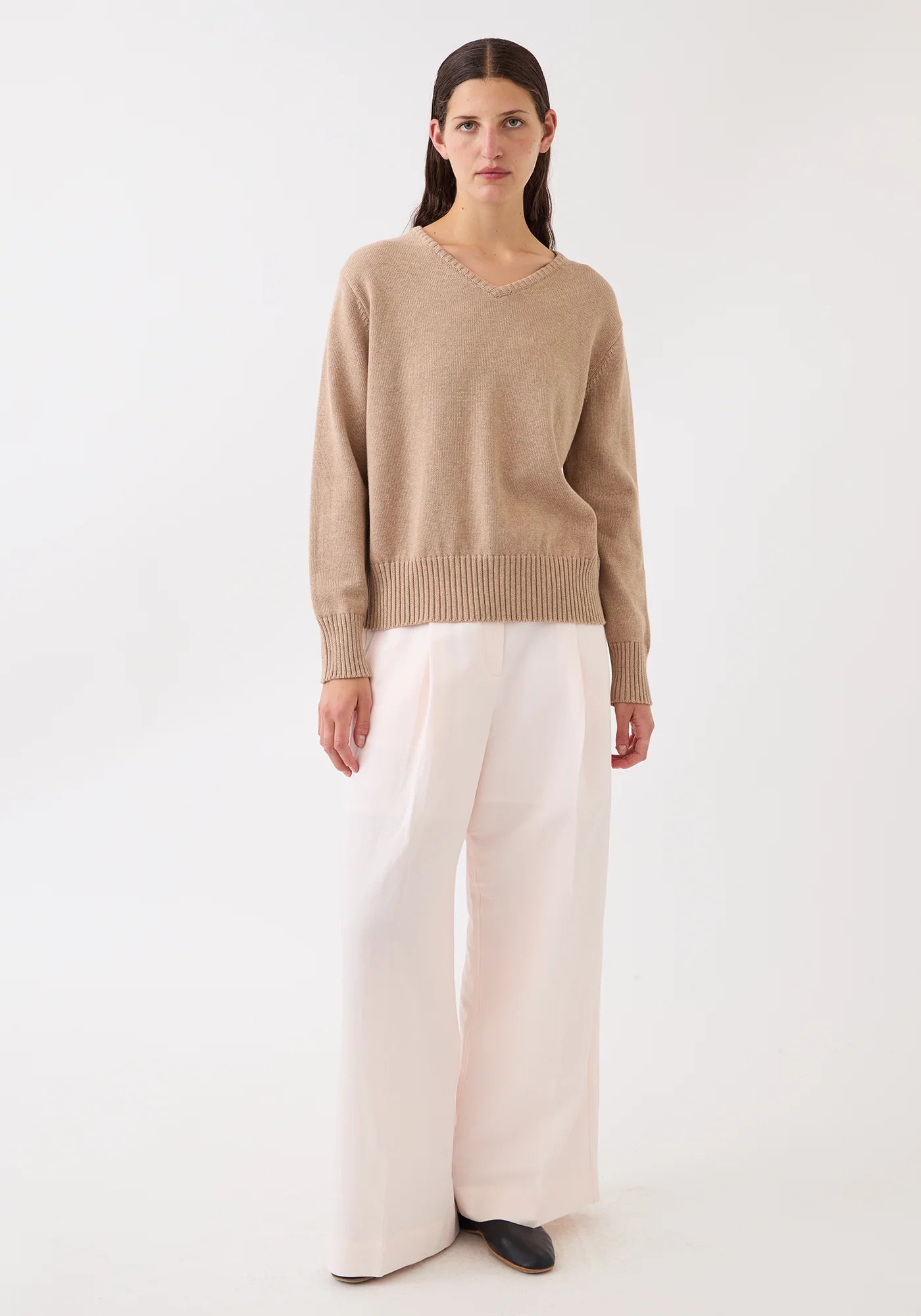 Demylee Elena Cotton Cashmere Sweater Cashew-Demylee-Thistle Hill