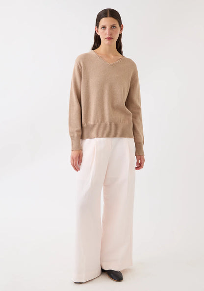 Demylee Elena Cotton Cashmere Sweater Cashew-Demylee-Thistle Hill
