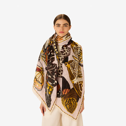 Inoui Editions Scarf 100 Papillions Nude-Inoui Editions-Thistle Hill