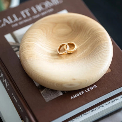 Hand Carved Wooden Jewelry Tray Natural Wood-Thistle Hill-Thistle Hill