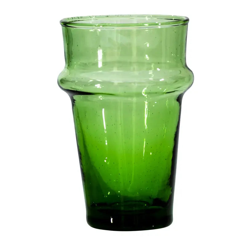 Moroccan Beldi Glasses Green-Socco-Thistle Hill