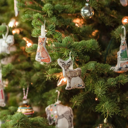 Coral & Tusk Deer with Lights Ornament-Coral & Tusk-Thistle Hill