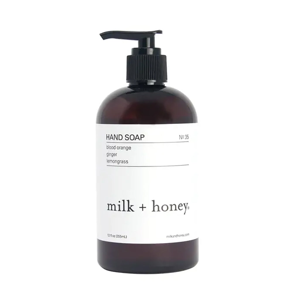 Milk + Honey Hand Soap N0 35: Blood Orange, Ginger, Lemongrass-Milk + Honey-Thistle Hill