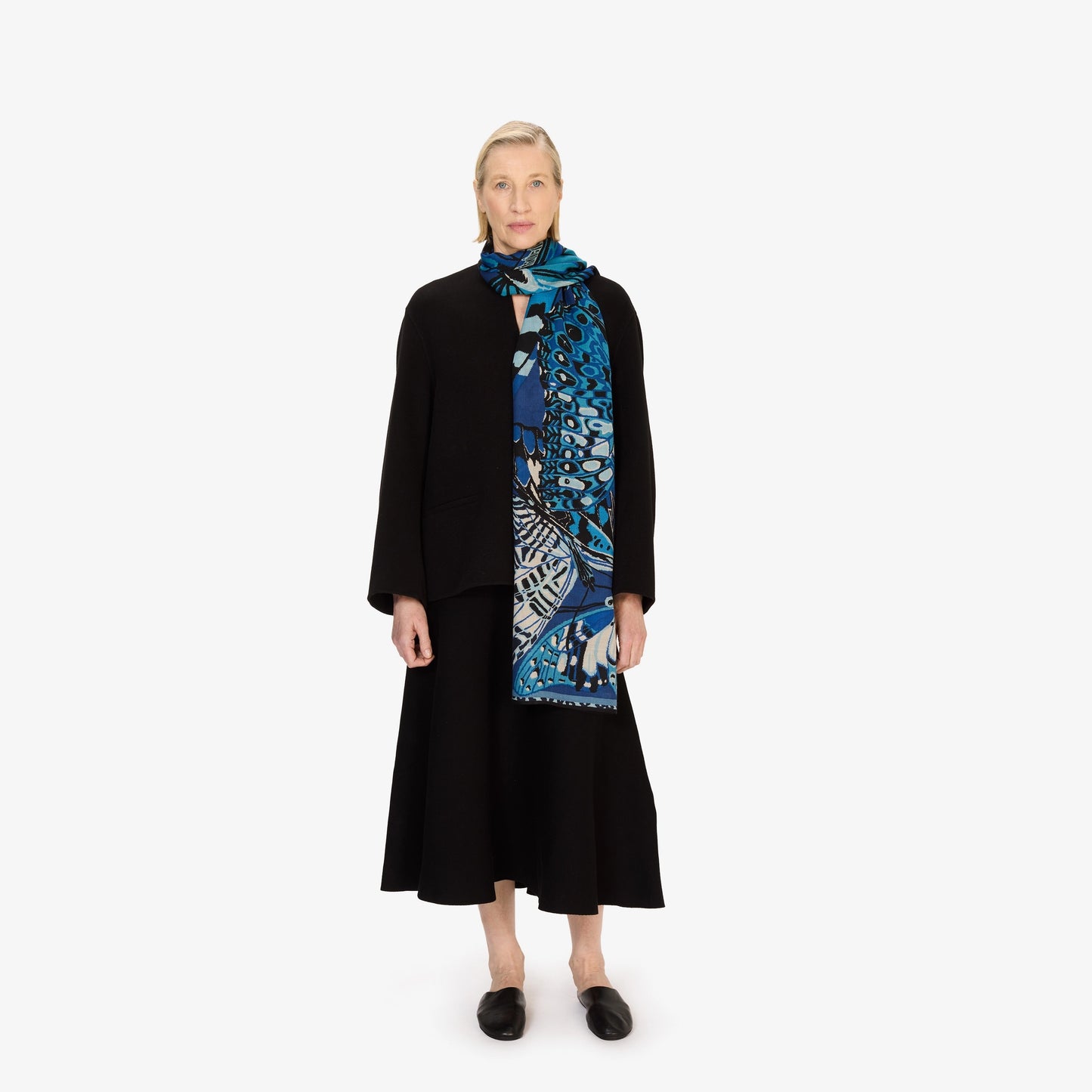 Inoui Editions Scarf 70 Papillons Blue-Inoui Editions-Thistle Hill