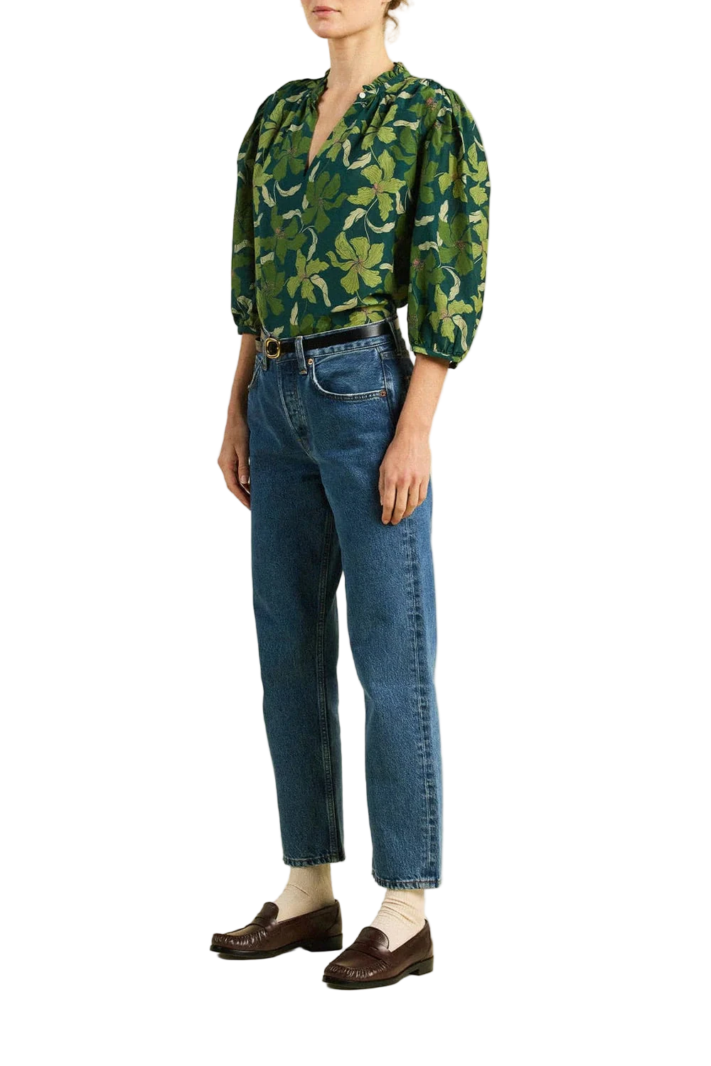 Trovata Orly Blouse Green Canopy-Trovata-Thistle Hill