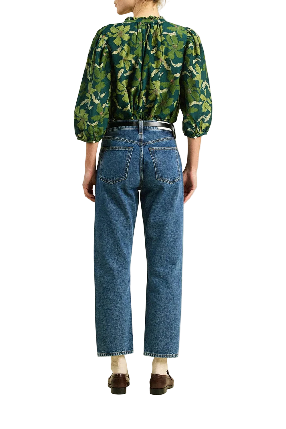 Trovata Orly Blouse Green Canopy-Trovata-Thistle Hill