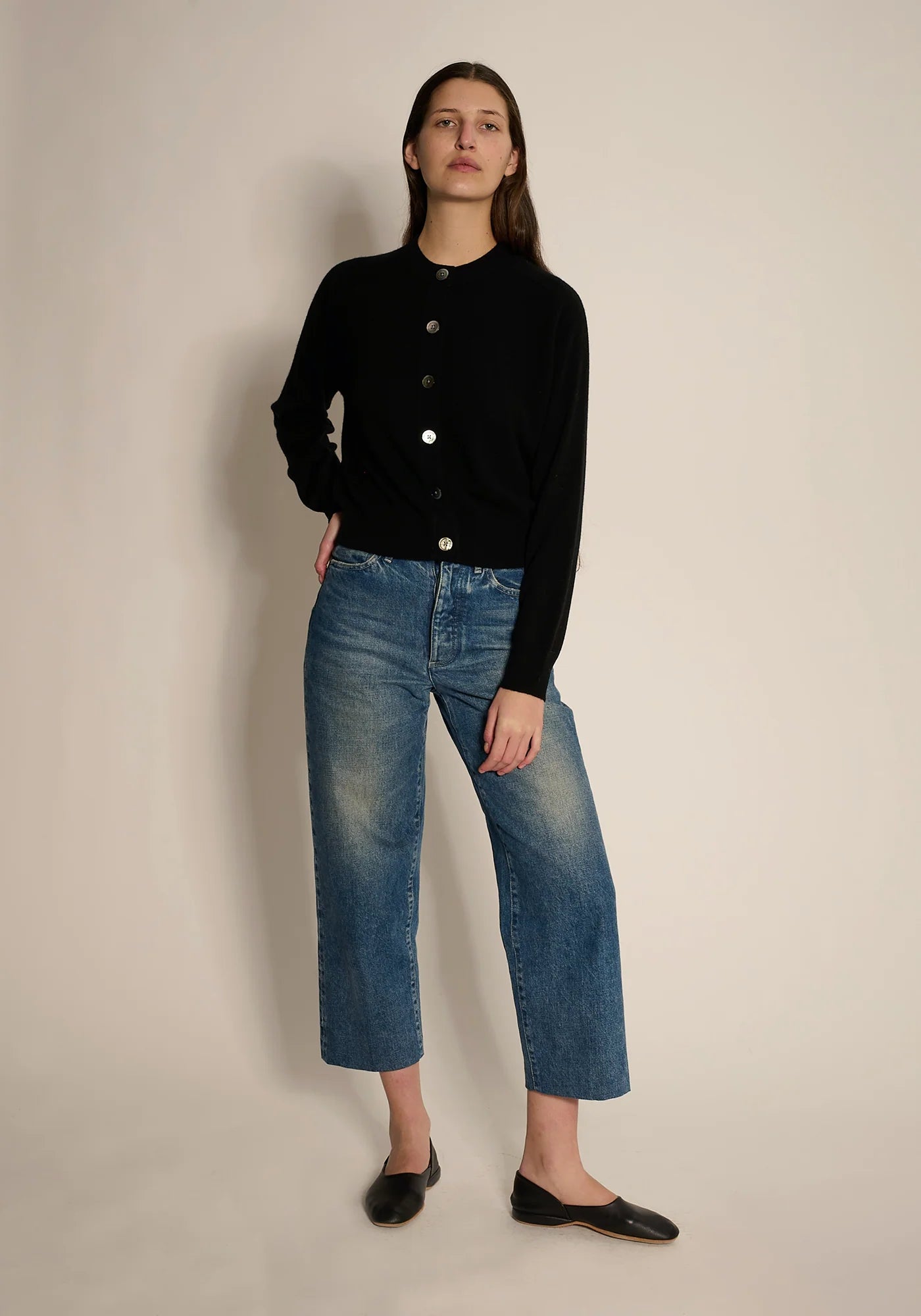 Demylee Gwen Cashmere Cardigan Black-Demylee-Thistle Hill