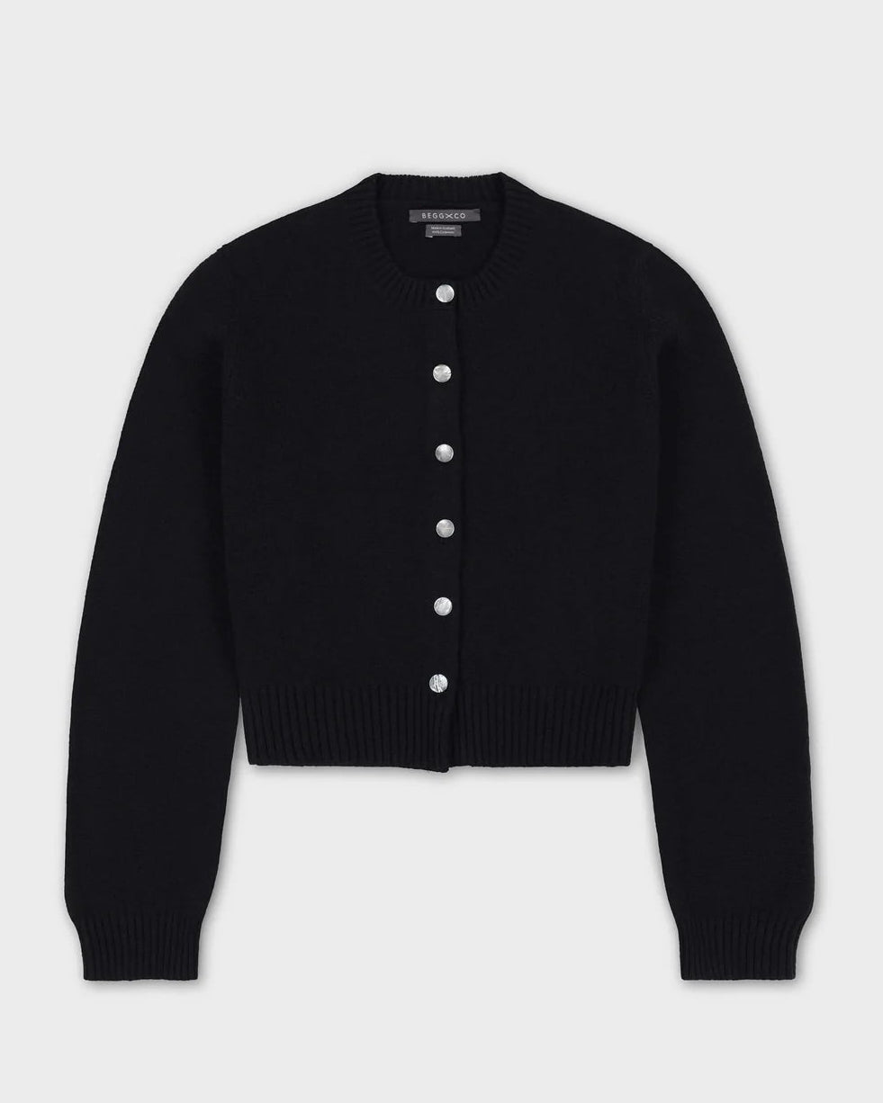 Begg x Co Hepburn Cardigan Black-Begg x Co-Thistle Hill