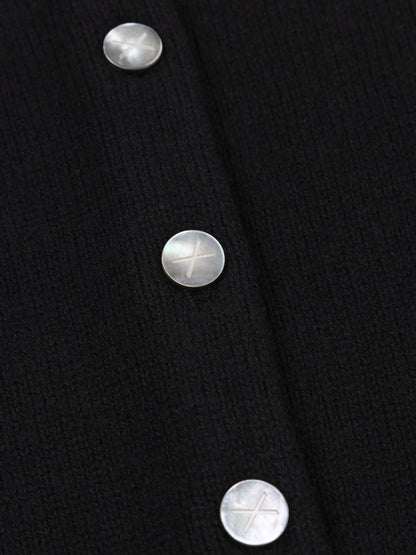 Begg x Co Hepburn Cardigan Black-Begg x Co-Thistle Hill