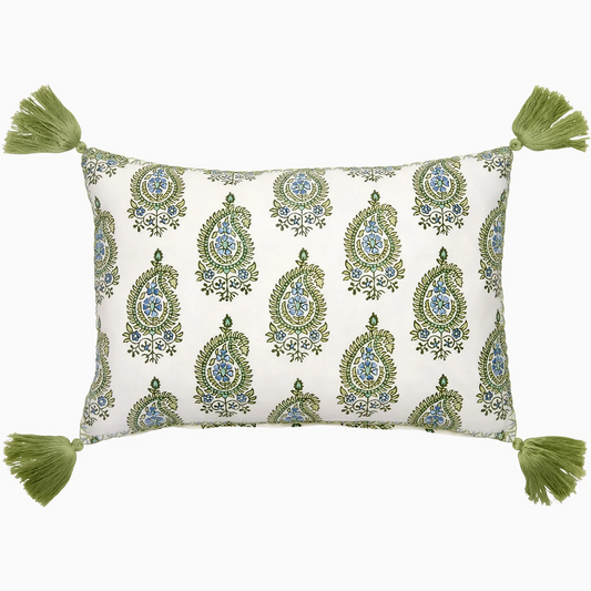 John Robshaw Nilay Sage Pillow-John Robshaw-Thistle Hill