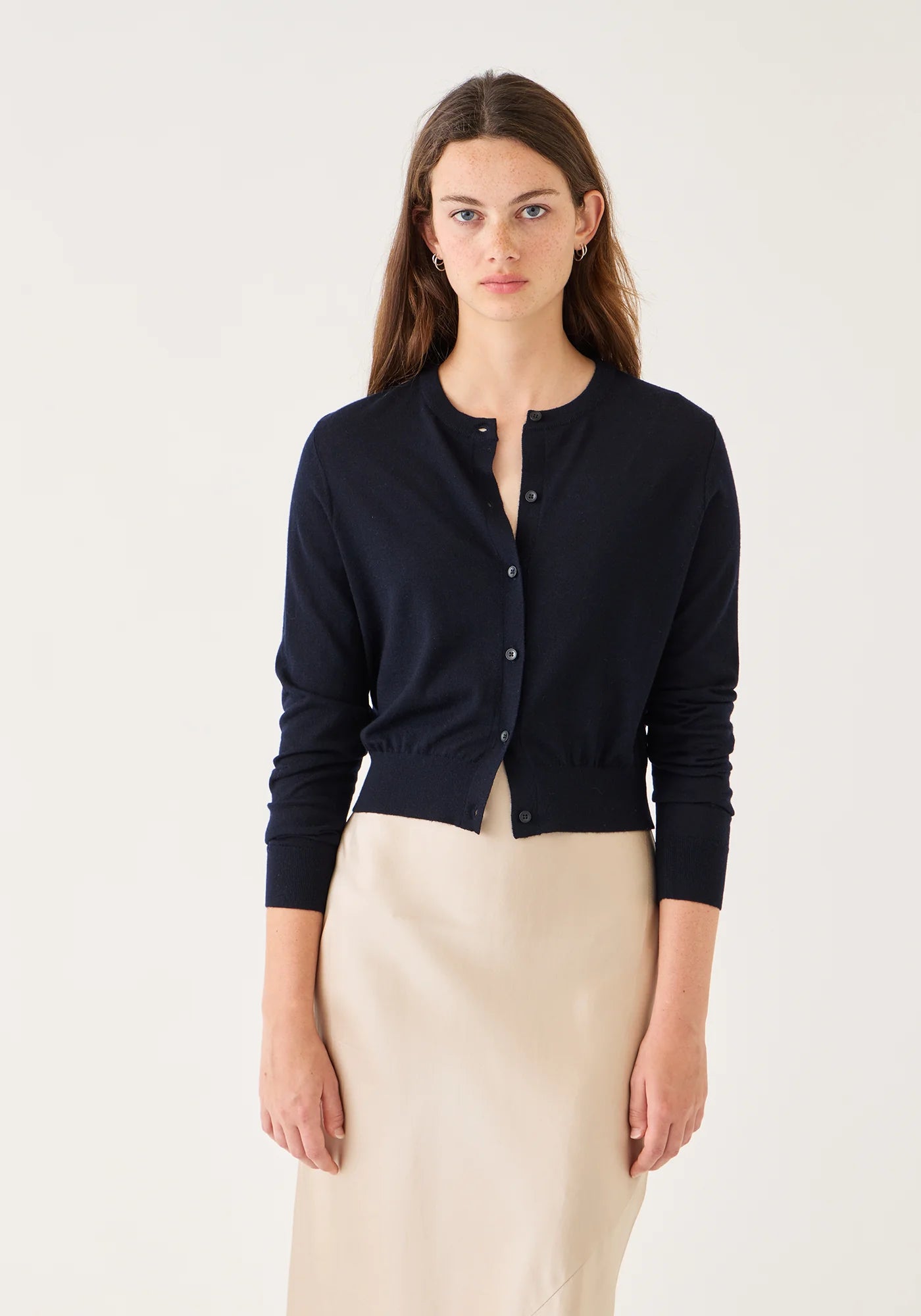 Demylee Inez Superfine Cashmere Cardigan Navy-Demylee-Thistle Hill