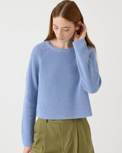 Demylee Isla Cotton Linen Sweater Chambray-Demylee-Thistle Hill