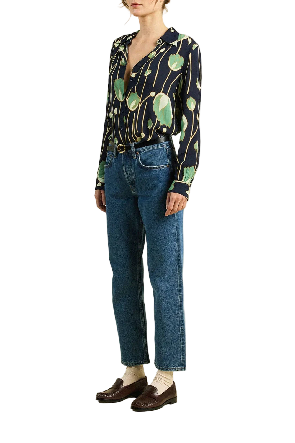 Trovata Jacquelin Shirt Jade Tulip-Trovata-Thistle Hill