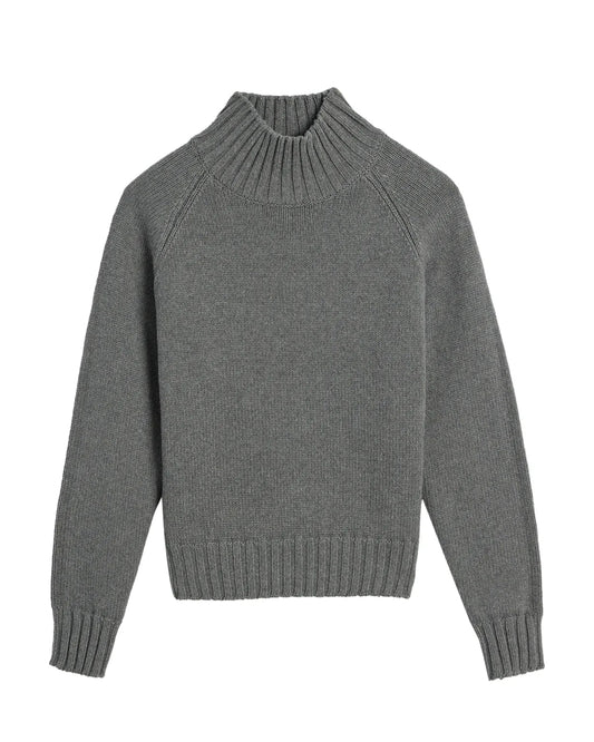 Demylee Kaitlyn Cotton Cashmere Sweater Dark Heather Grey-Demylee-Thistle Hill